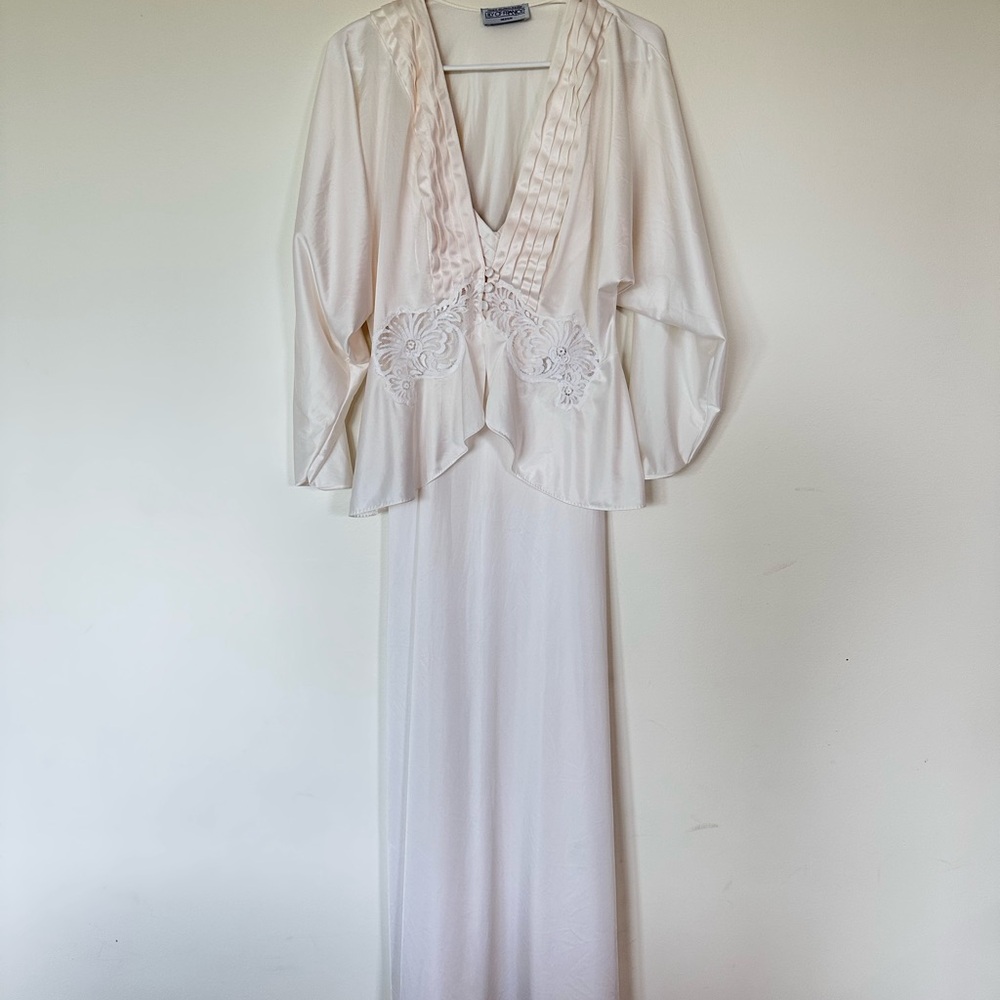 Lily of France Cream V-Neck Blouse + Dress